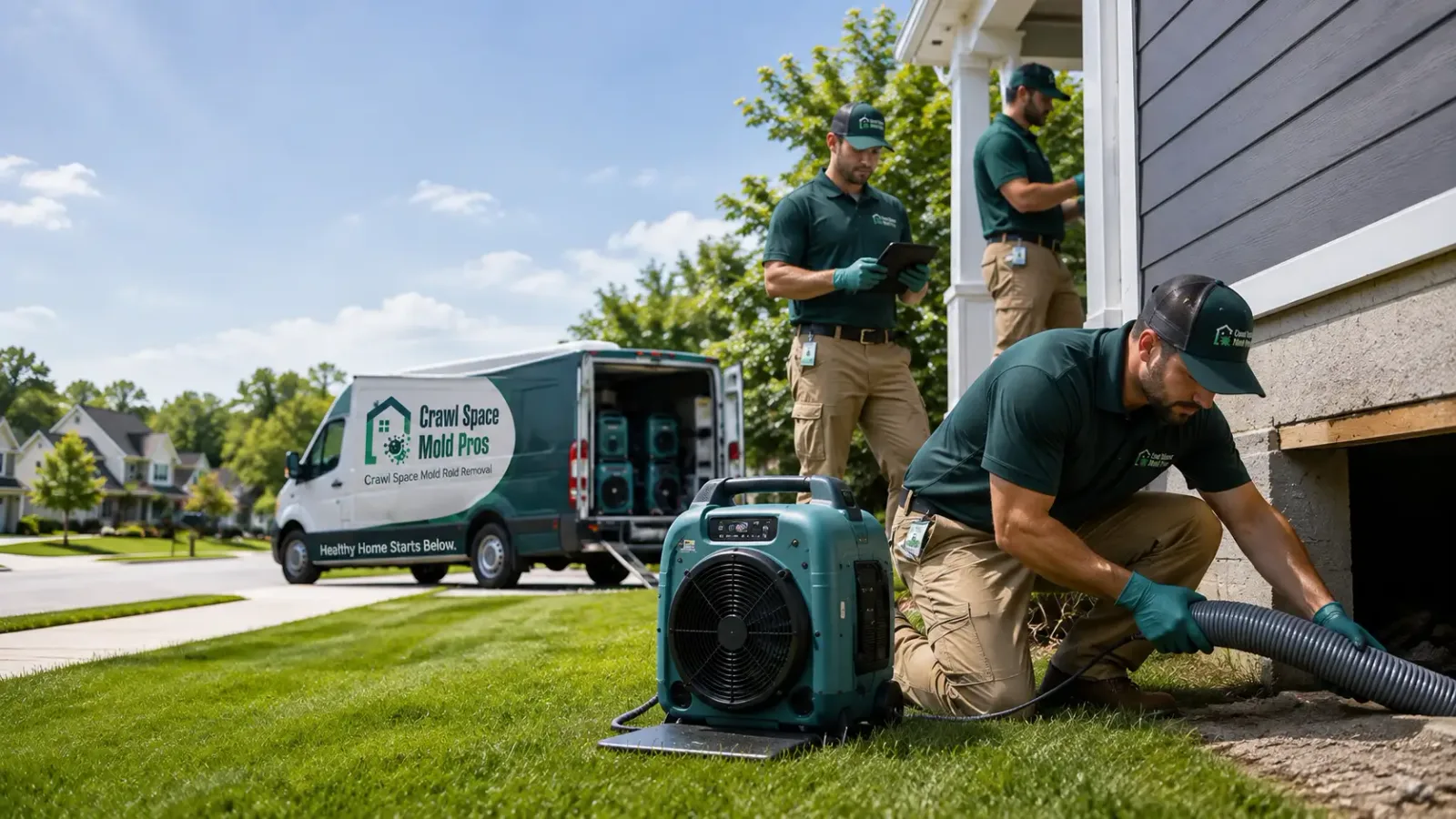 Crawl Space Mold Removal in Brunswick, NE